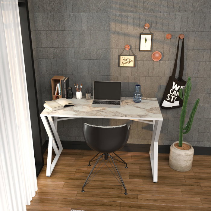 Hanah Home Gyza - Mesa de estudio blanca